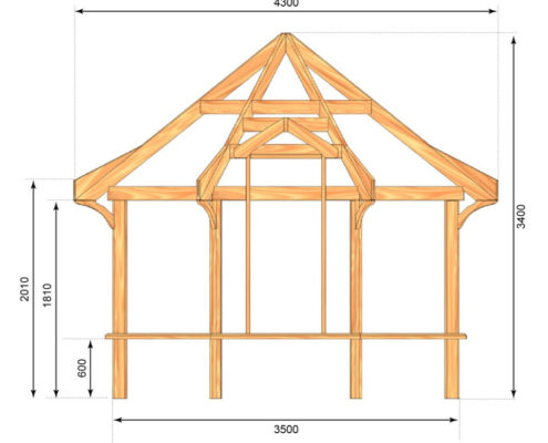 3.5m Cedar cottage 600 ht basic dims
