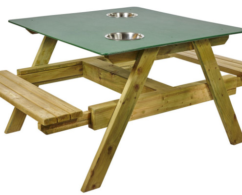 Table with HDPE top