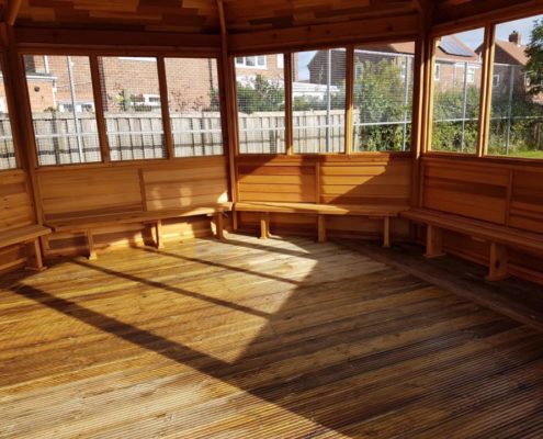 internal with polycarbonate windows