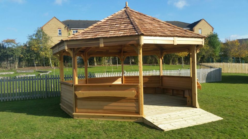 with ramp outdoor classroom gazebos