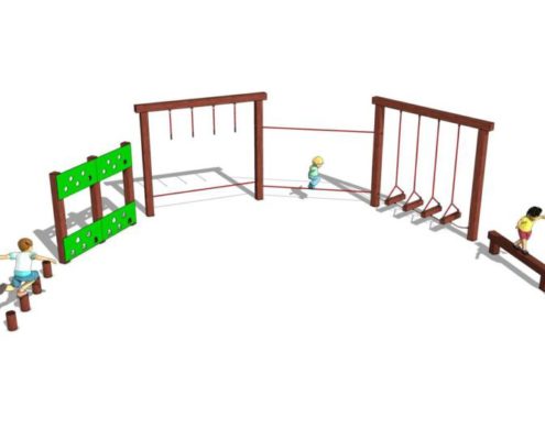 Package B recycled plastic play equipment