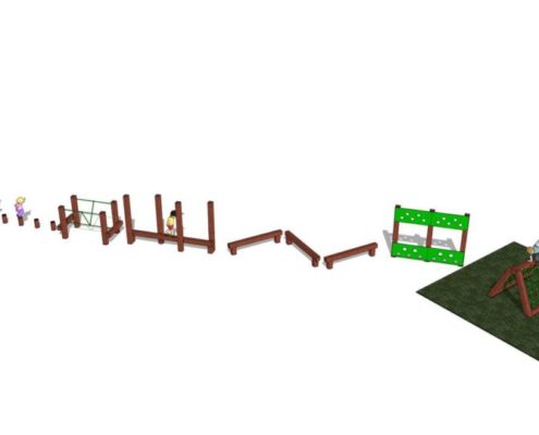 Package F recycled plastic play equipment