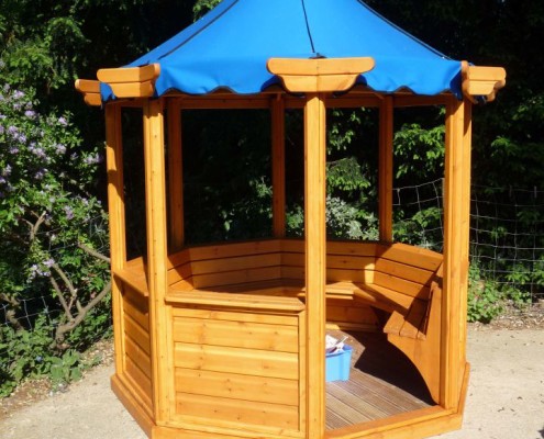 with canvas roof