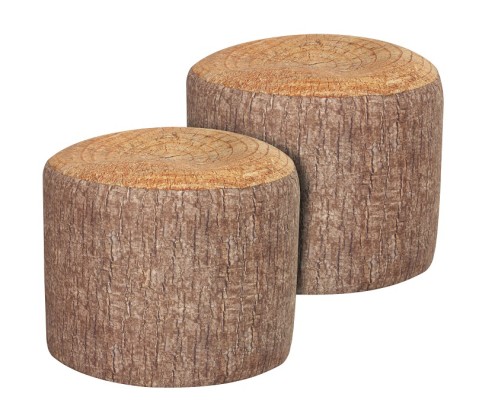 TIM-00038 - Tree Stump Stools - Pack of 2